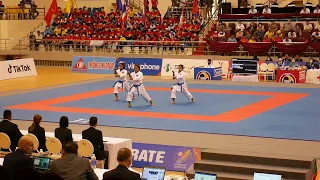 Cambodia - Female Kata Team Sea Games Karate Vietnam 2022