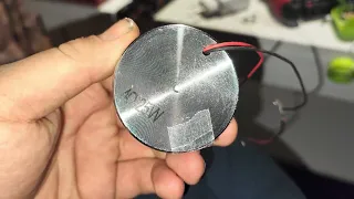 resonance speaker test (aliexpress) fail because the label lost its stickiness