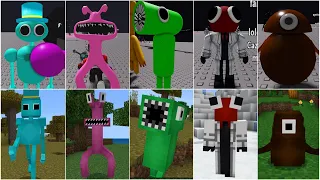 Custom Rainbow Friends Concepts vs Minecraft Rainbow Friends JUMPSCARES