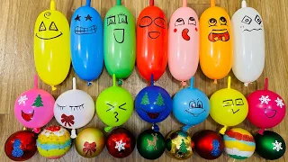 Making Christmas Slime with Funny Balloons - Satisfying Slime video 113