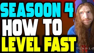Diablo 4 - How To LEVEL FAST In Season 4 - USE THIS LEGENDARY