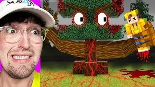 I Scared My Friend with BLOOD Forest in Minecraft