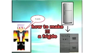 ✔minecraft how to make a working fridge  (no mods)