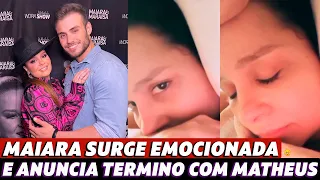 Emocionada! Maiara anuncia término do namoro com Matheus Gabriel: 'Não somos mais um casal'