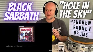 Drum Teacher Reacts: BLACK SABBATH! 'HOLE IN THE SKY' | First Time Listen