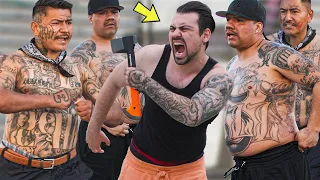 Brutally Hitting GANG MEMBERS with an Axe in the Ghetto! (MUST WATCH)