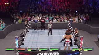WWE 2K22 Survivor series team raw vs team Smackdown