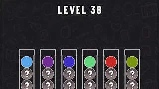 Ball Sort Puzzle Level 38 #ballsortpuzzle #ballsortpuzzlegameplay #puzzlegame #mobilegames