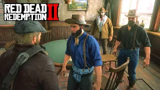 Red Dead Redemption 2 - Драки в БАРЕ и на УЛИЦЕ