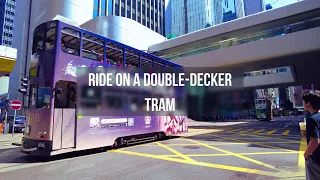 Double-decker tram, Hong Kong, 2024 4K