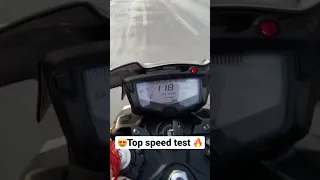 Top speed test of Apache RTR 200 4v bs6😍🔥 #apachertr2004v #tvs #apache_rtr #motovlog #topspeed