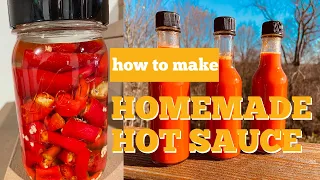 How to Make Homemade Fermented Hot Sauce!!! Only 3 Ingredients