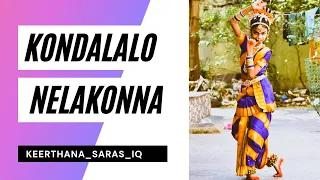 Kondalalo nelakonna |Annamayya Sankeertana | Kuchipudi dance perfomance | Keerthana