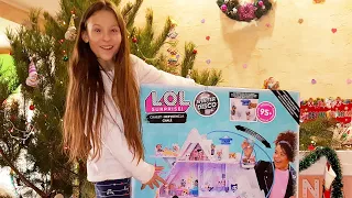 Открываю 100 сюрпризов и Зимний домик лол/Распаковка lol surprise winter disco chalet