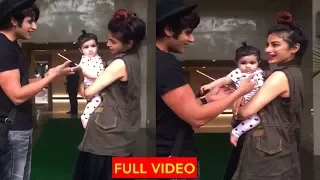Naagin 2 Actress Mouni Roy Playing with Karanvir Bohra daughter CUTE Video | Mouni roy playing baby