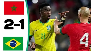 Brazil Vs Morocco 2-1 All Goals & Extended Highlights!  2023 HD  Brazil Vs Morocco Football match