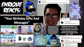 Enrique Zuniga Jr. Reacts to: "Your Birthday Gifts And Messages"