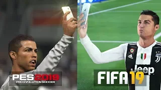 FIFA 19 vs PES 19 : CELEBRATIONS COMPARISON