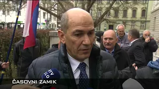 Janez Janša, dve različni izjavi o istem dogodku