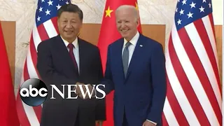 Biden meets with Chinese President Xi Jinping for 3 hours | ABCNL