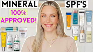 12 AMAZING MINERAL FACE SUNSCREENS | TINTED & NON-TINTED FORMULAS THAT WORK UNDER MAKEUP! APPROVED✅