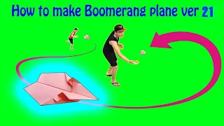 Kağıttan Boomerang Uçak Yapımı 21 | Bumerang kağıt uçakları yapma | Paper Airplane easy.