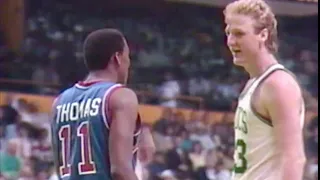 1987 | Celtics vs Pistons Highlights | Larry Bird Stole the Ball | NBA Playoffs Game 5 | 5-26-1987