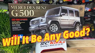 Unboxing a Tamiya CC-02 Mercedes G500 Wagon 1/10th RC car. Will It Be Any Good?