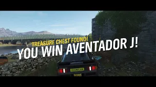 Getting the last treasure chest + Aventador J - Fortune Island - Forza Horizon 4