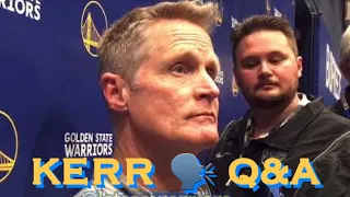 📺 Entire KERR Q&A: Stephen Curry “sore”, creates “chaos”; Klay now in non-contact drills (2 months)