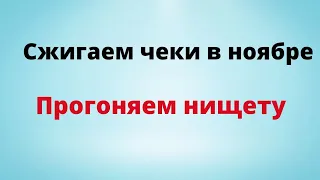 Сжигаем чеки в ноябре и изгоняем нищету.