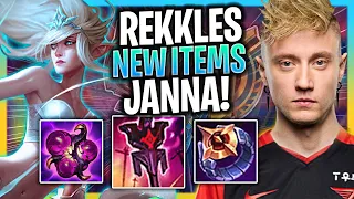 REKKLES PERFECT GAME WITH JANNA WITH NEW ITEMS! | T1 Rekkles Plays Janna Support vs Braum!