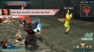 Dynasty Warriors: Strikeforce (PSP) Lu Bu vs Sun Quan