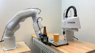 Robot Beer Pouring | Epson VT6L