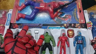 asmr sound unboxing superhero toys black panther thor hulk iron man captain america spider man toys