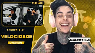 (MUITO PESO!!) L7NNON & 2T - Velocidade🏎 (prod. LeodoKick) | REACT / ANÁLISE VERSATIL