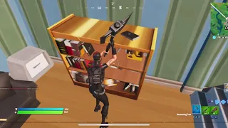 Playing Fortnite battle Royale