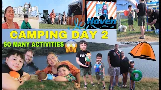 CAMPING DAY 2 | HAVEN HOLIDAY PARK ( WEYMOUTH ) SO MANY ACTIVITIES 😱