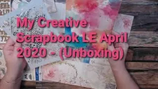 My Creative Scrapbook April 2020 LE kit - UNBOXING