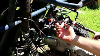 The Yerf Dog Spiderbox Go Kart Part 30: Wiring the enricher (choke) circuit & bad starter solenoid.