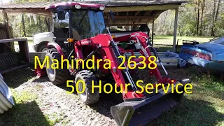 Mahindra 2638 50 hour service engine and trans filters