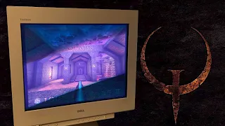 Trying out the original Quake on a VGA monitor - Mike Matei Live