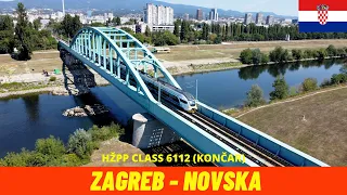 Cab Ride Zagreb - Sisak - Novska (Croatian Railways) - train driver's view in 4K