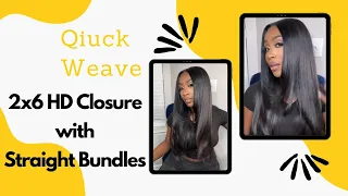 New Tips For Quick Weave With Closure & Straight Bundles❓ Hair Tutorial For Beginner #Elfinhair