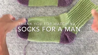 Socks for a man  🧦🧶 FREE PATTERN