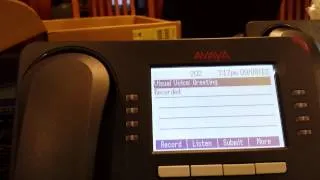 Record Greeting on Avaya IP office Visual Voicemail