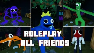 RAINBOW FRIENDS ALL CHARACTERS. Roleplay Chasing Gameplay