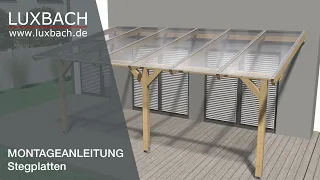 Stegplatten Montageanleitung in 3D (Luxbach.de) - Stegplatten selbst montieren!