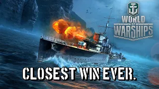 World of Warships - Closest Win Ever