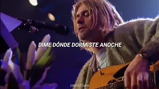 Where Did You Sleep Last Night • Nirvana | video subtitulado al español